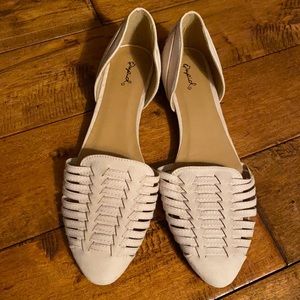 NEW!  Qupid Blush Slip On Flats 10M